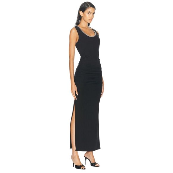 SIMKHAI Fiamma Tank Midi Dress in Black Small New Womens Long Maxi Gown - Picture 4 of 16